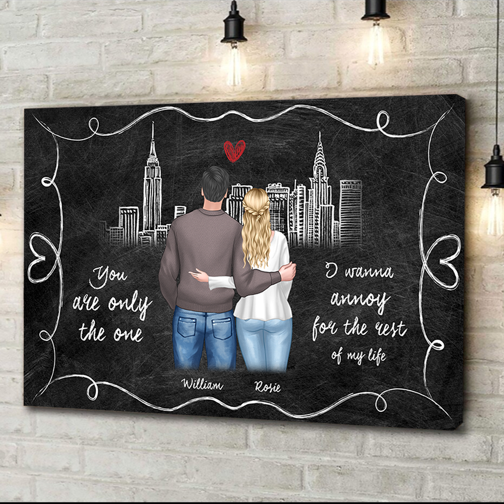 Personalized You Are The Only One Couple Poster/Canvas, Valentine's Day Gift CHI-YEN