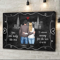 Thumbnail for Personalized You Are The Only One Couple Poster/Canvas, Valentine's Day Gift CHI-YEN