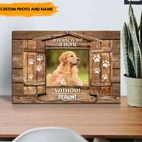 Thumbnail for A Home is Not a Home Without You - Personalized Pet Canvas AK
