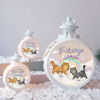Thumbnail for Personalized Memorial Cat Christmas LED Light Ornament, Sympathy Gift For Cat Lover AE