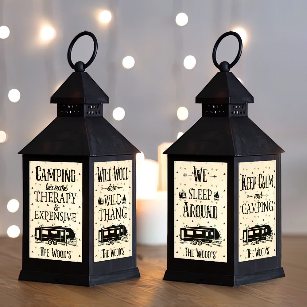 Custom Camping Because Therapy Is Expensive Camping Lantern II, Gift For Camper JonxiFon