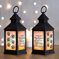 Thumbnail for Personalized Dog Cat Memorial Rainbow Bridge Lantern, Sympathy Gift For Pet Lovers FC