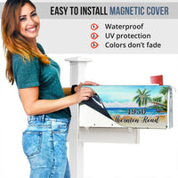 Thumbnail for Dog Ball Tropical Beach - Customized Address Mailbox AF