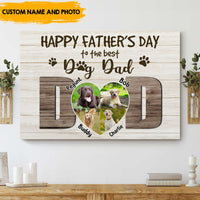 Thumbnail for Thank you Dog Dad - Personalized Pet Photo Canvas AK