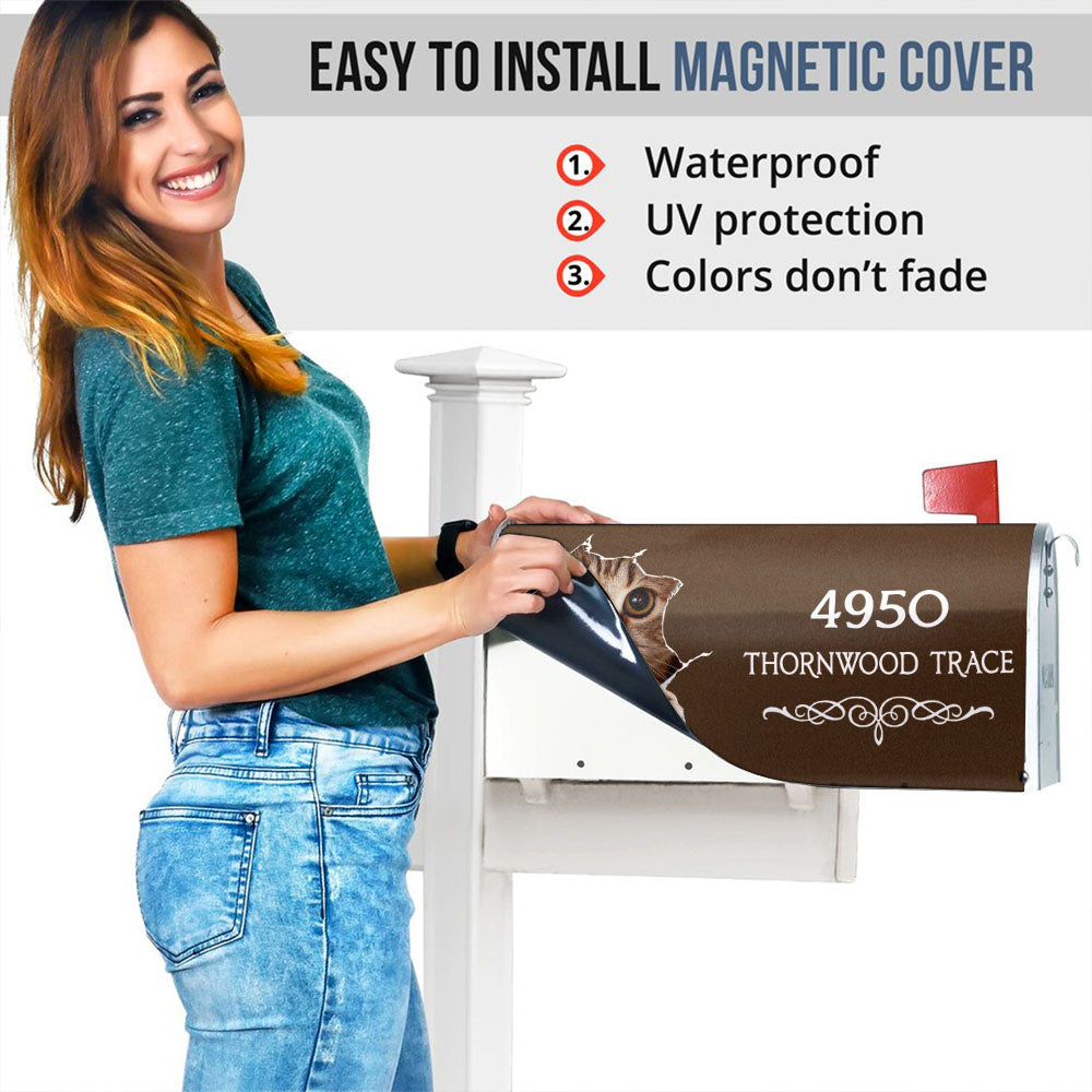 Torn Paper - Customized Address Mailbox Cover AF