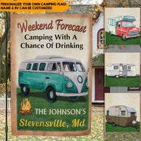 Thumbnail for Making Memories On Campsite - Personalized Camping Garden Flag AD