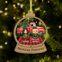 Thumbnail for Personalized Besties Friends Forever Printed Acrylic Ornament, Christmas Gift For BFF AC