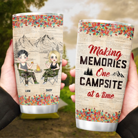 Thumbnail for Personalized Making Memories At Campsite Steel Tumbler, Gift For Camping Couple AA