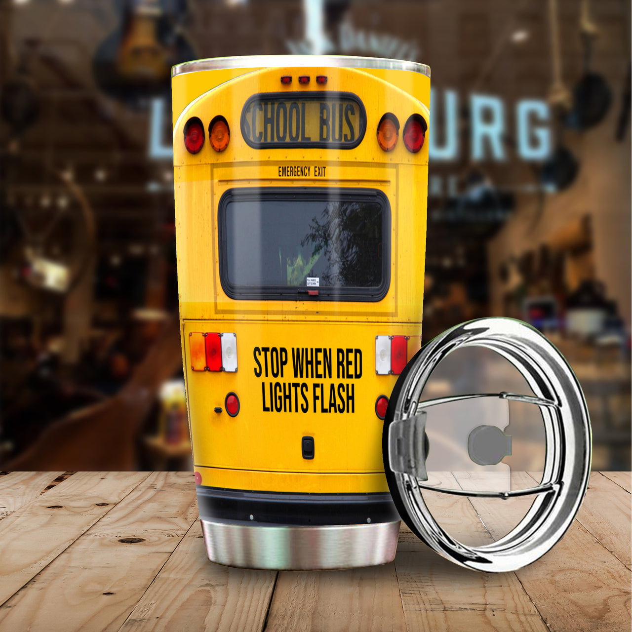 Custom Photo Bus Driver Tumbler, Gift For Bus Driver AA