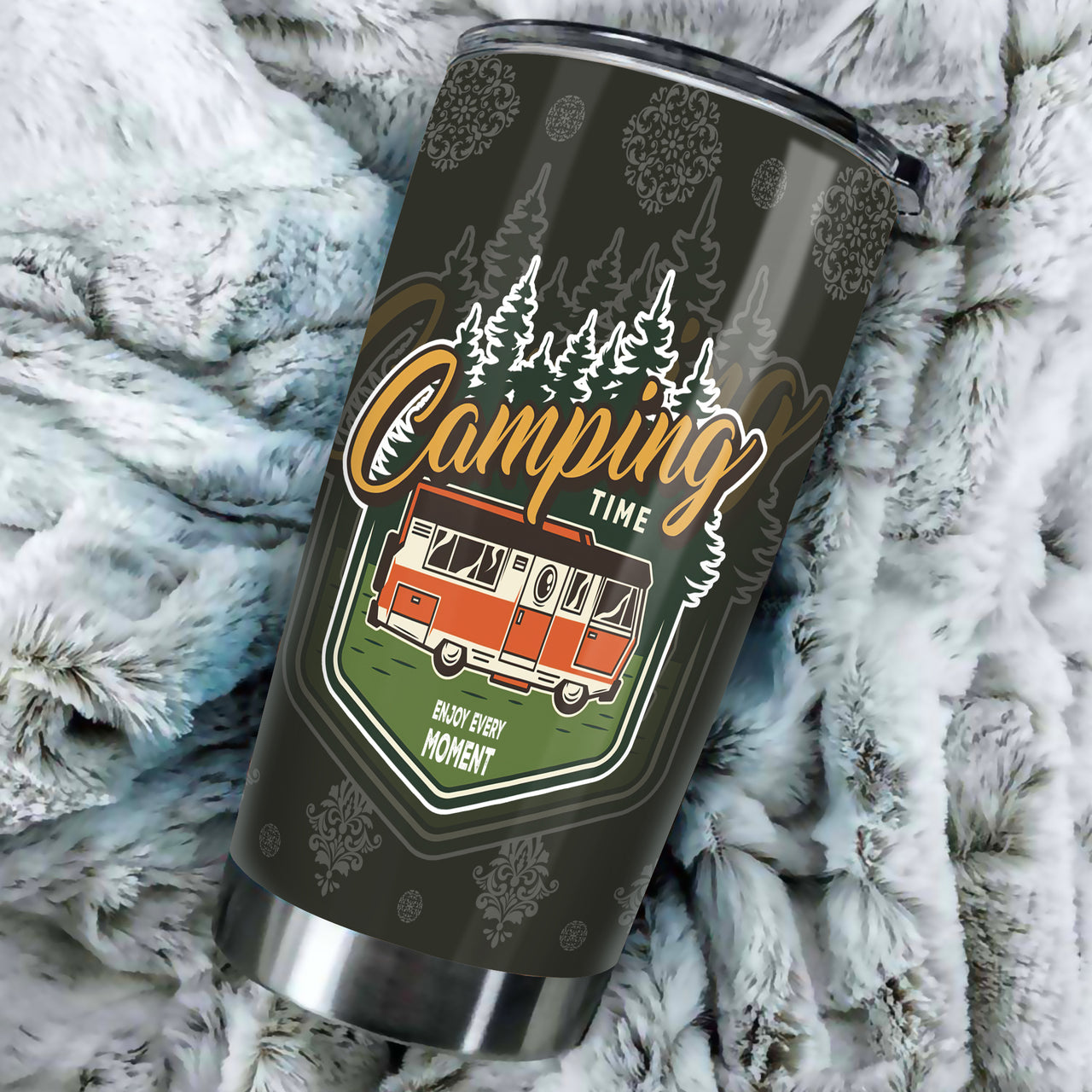 Camping Not All Who Wander Are Lost Tumbler AA
