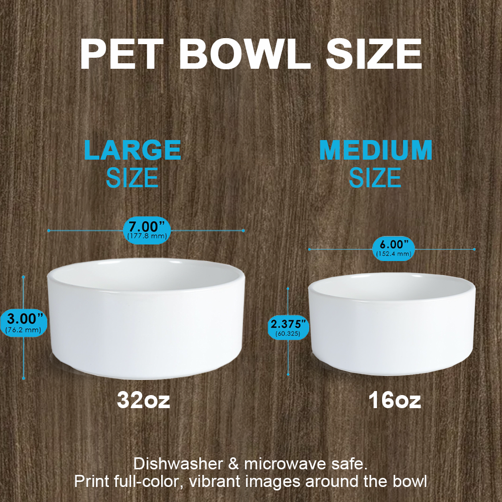 Boho Chic Terrazzo Pet Ceramic Bowl, Dog Lover Gift Printway