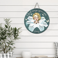 Thumbnail for Personalized God Say You Are Flower Girl Wood Sign, Gift For Friend Z