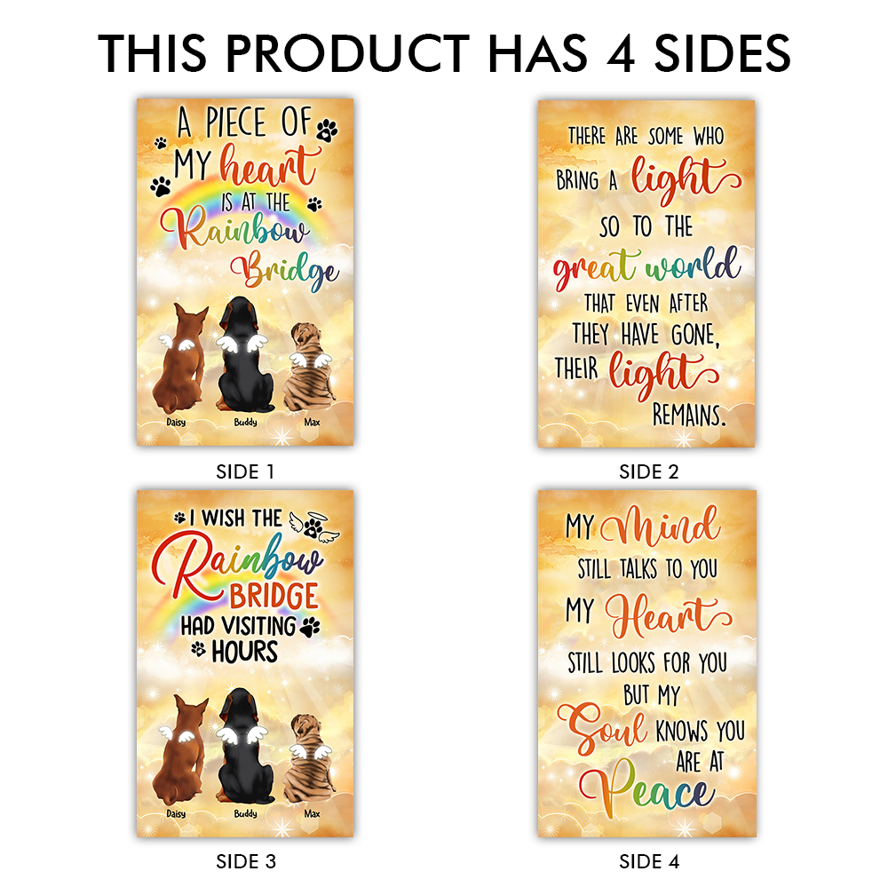 Custom A Piece Of My Heart Dog Cat Memorial Lantern II, Memorial Gift YHN-THUY