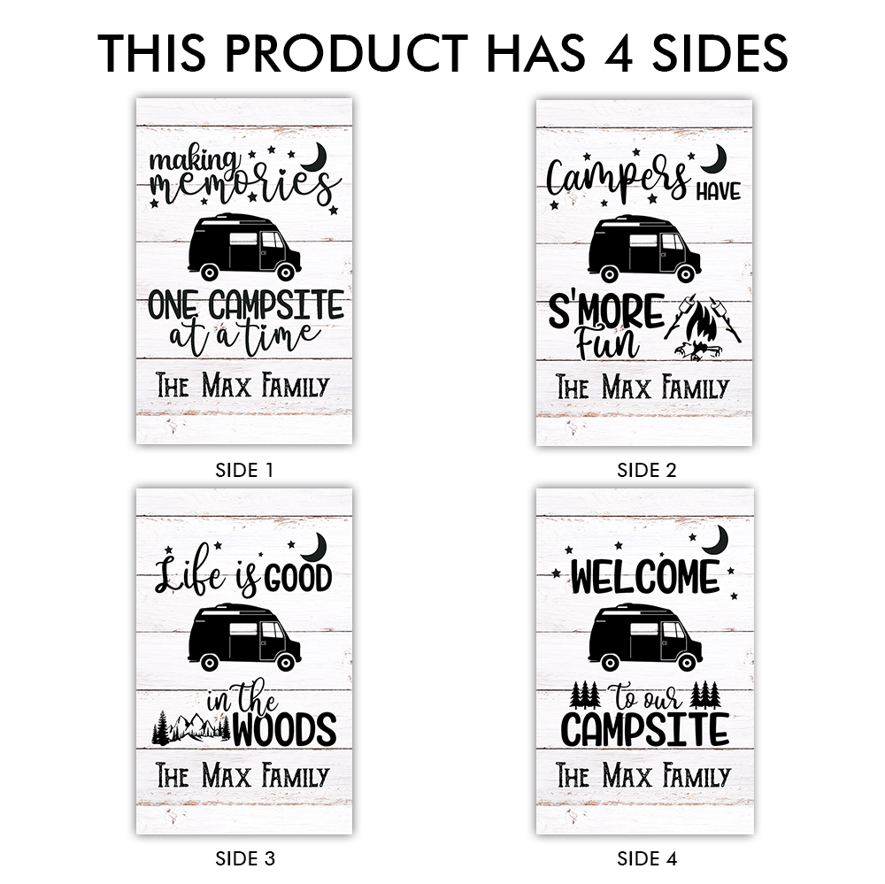 Custom Making Memories One Campsite Camping Lantern II, Gift For Camper FC