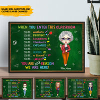 Thumbnail for Classroom Rules Teacher Canvas, DIY Decor For Teachers On Back To School Day AK