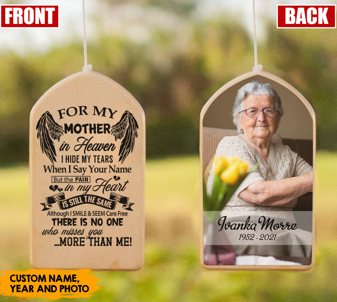 I hide my tears When I say Your Name - Memorial Personalized Wind Chimes AZ