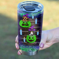 Thumbnail for Trick Or Treat Custom Halloween Dog Tumbler, DIY Gift For Dog Lovers AA