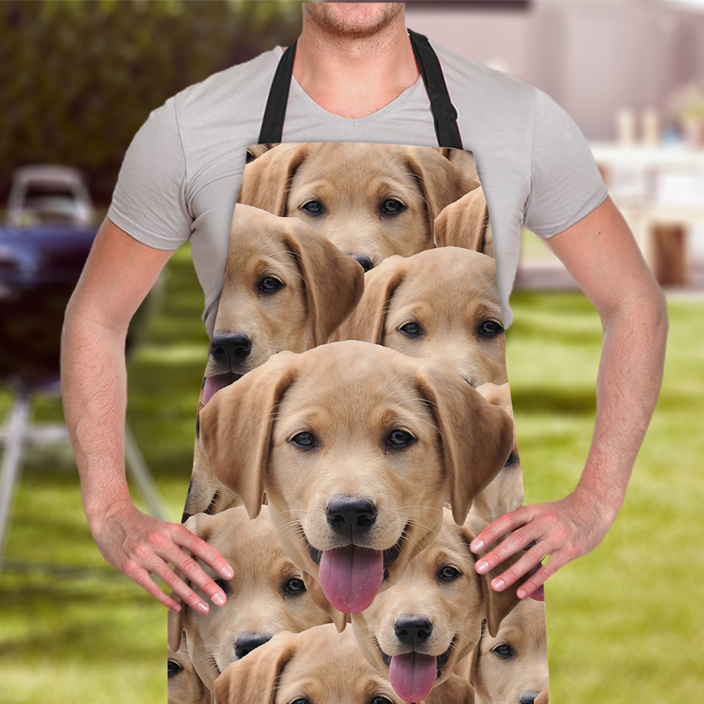 Custom Multiple Face Photo Apron, Kitchen Gift AI