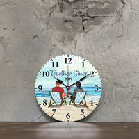 Thumbnail for Personalized You & Me We Got This Couple Wooden Clock, Anniversary Gift For Couple AH