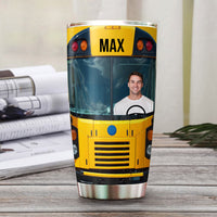 Thumbnail for Custom Photo Bus Driver Tumbler, Gift For Bus Driver AA