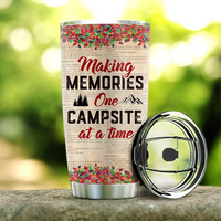 Thumbnail for Personalized Making Memories At Campsite Steel Tumbler, Gift For Camping Couple AA