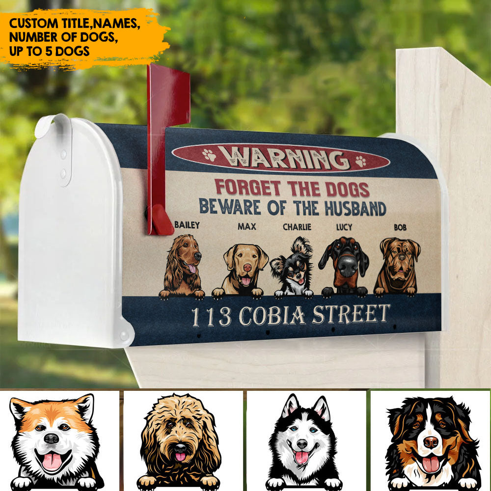 Forget the DOGS/DOG - Personalized mailbox cover AF