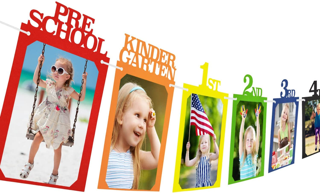Graduation Photo Banner for 2025 Party Decorations,K-12 School Pictures FC