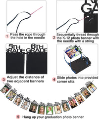 Thumbnail for Graduation Photo Banner for 2025 Party Decorations,K-12 School Pictures FC