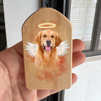 Thumbnail for Custom Angel Dog Cat With Wings Memorial Wind Chime, Memorial Gift AZ