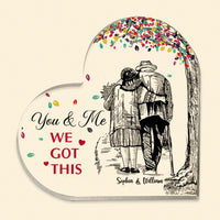 Thumbnail for You & Me We Got This Personalized Heart Acrylic Plaque AA