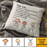 Thumbnail for Love Letter Pillow, Personalized Gift for Mom and Dad AD