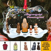 Thumbnail for Personalized Family Members Mom Dad Butterfly Acrylic Ornament, Customized Holiday Ornament AE