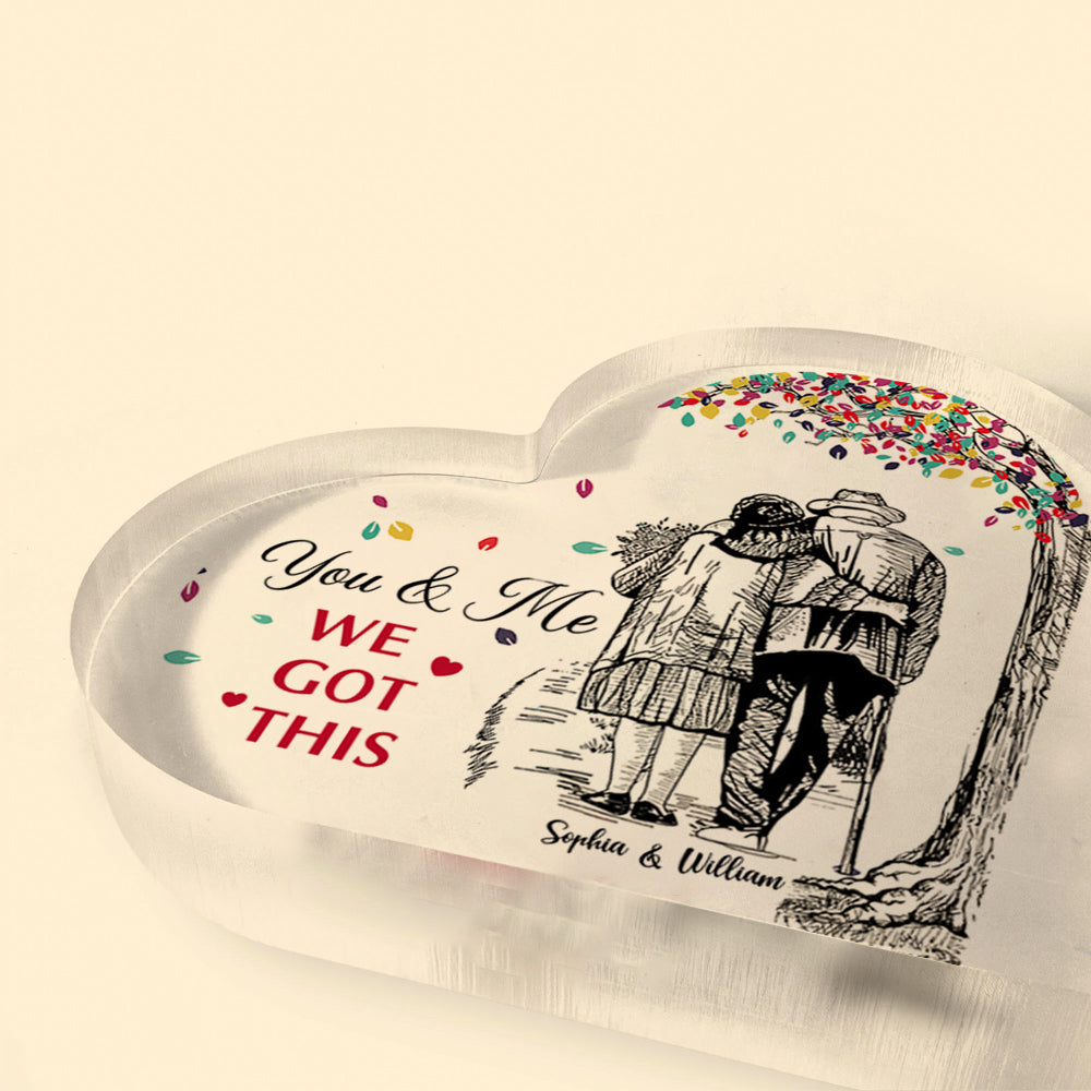 You & Me We Got This Personalized Heart Acrylic Plaque AA
