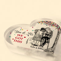 Thumbnail for You & Me We Got This Personalized Heart Acrylic Plaque AA