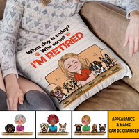 Thumbnail for What Day Is Today Retired Dog Mom Pillow, DIY Dog Gift AD