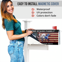 Thumbnail for Horse America Flag Magnetic Mailbox Cover AF