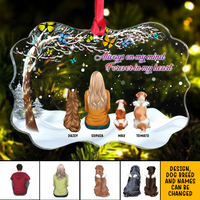 Thumbnail for Personalized Family Members Mom Dad Butterfly Acrylic Ornament, Customized Holiday Ornament AE