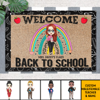 Thumbnail for Welcome Back To School Teacher Doormat, Classroom Decor 2022 AB