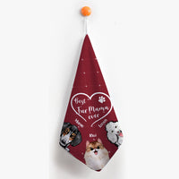 Thumbnail for Custom Best Fur Mama Ever Dog Cat Hand Towel, Pet Lover Gift JonxiFon