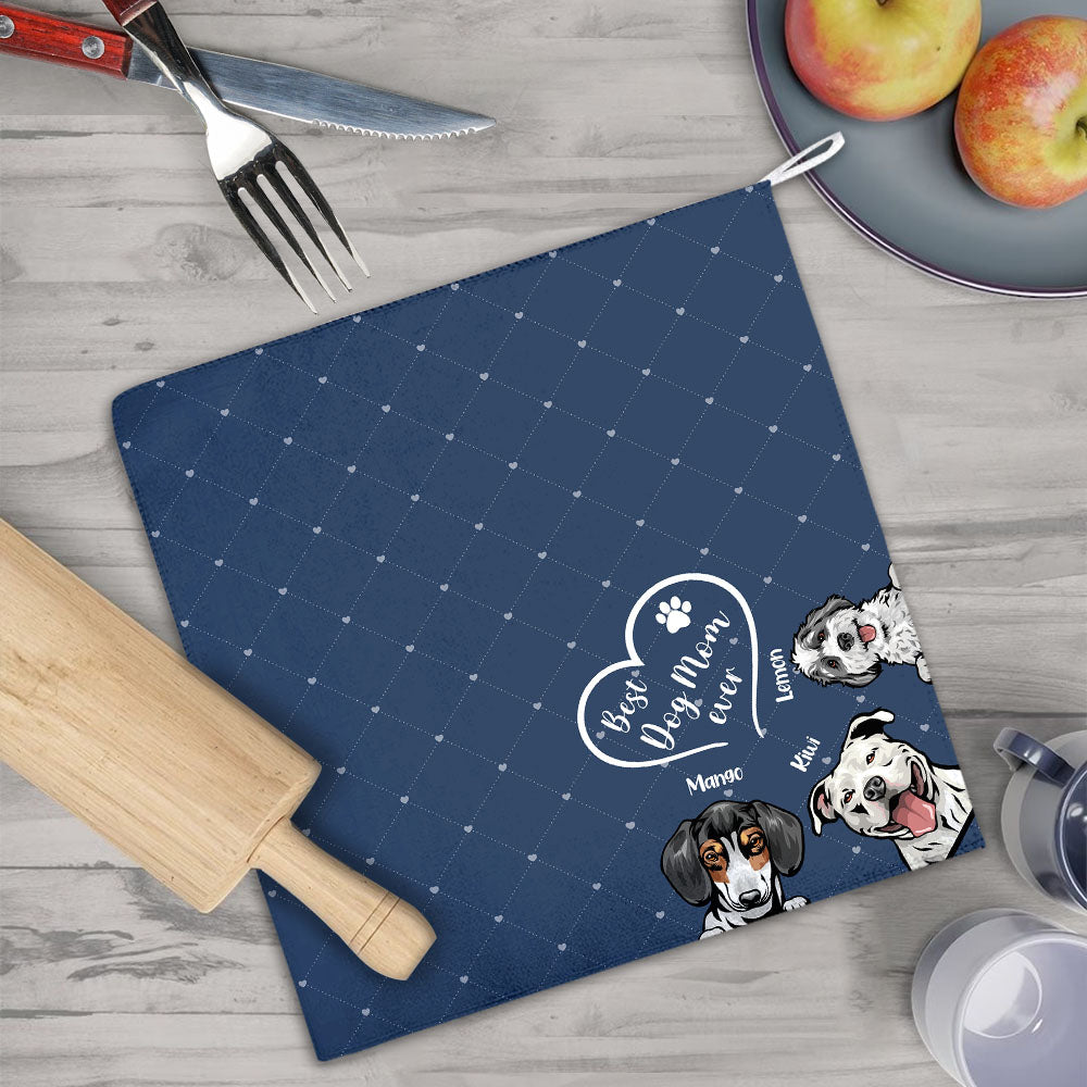 Custom Best Fur Mama Ever Dog Cat Hand Towel, Pet Lover Gift JonxiFon