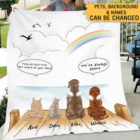 Thumbnail for They Still Talk About You - Personalized Blanket, Memorial Gift For Pet Lovers AB