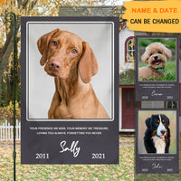 Thumbnail for Gift For Loss Of A Pet-Loving You Always-Personalized Custom Pet Photo Memorial Garden Flag AD