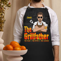Thumbnail for Custom The Grillfather Cooking Dad Apron, Gift For Dad AI