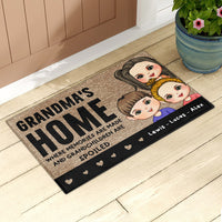 Thumbnail for Personalized Grandma's House Where Grankids Spoiled House Doormat AB