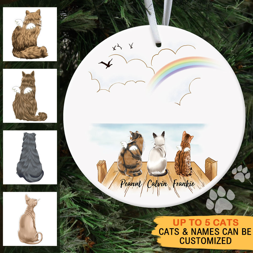 Fluffy Dog & Cat Memorial Gifts - Personalized Decorative Ornament AE