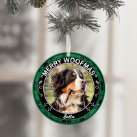 Thumbnail for Merry Woofmas - Christmas Cookie Crew - Upload Pet Photo - Personalized Round Ornament AE