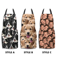 Thumbnail for Custom Multiple Face Photo Apron, Kitchen Gift AI