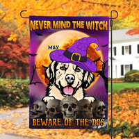 Thumbnail for Never Mind The Witch Garden Flag, DIY Gift For Dog Lovers AD