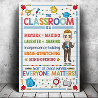 Thumbnail for In This Class Everyone Matters Teacher Poster/Canvas, Classroom DIY Sign CustomCat
