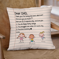 Thumbnail for Love Letter Pillow, Personalized Gift for Mom and Dad AD